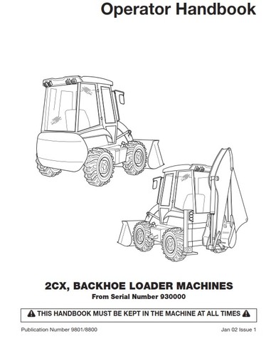 Jcb 2cx backhoe - 2cx,