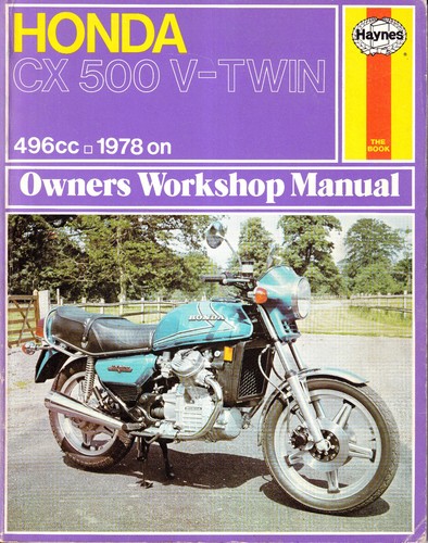 Haynes honda cx500 - ~,