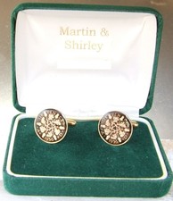 1936 sixpence cufflinks made