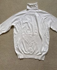 Zara Cream Roll Neck Short Sleeve Jumper. Size m. New Without Tags