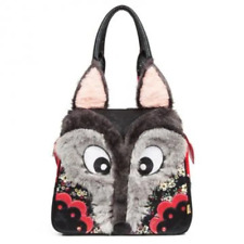 Irregular Choice WOLF CRY Large Shoulder handbag Crossbody Overnight Bag UK