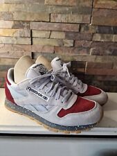 Reebok Classics - Womens White Gum Speckled Trainers vgc. Size 6 UK.