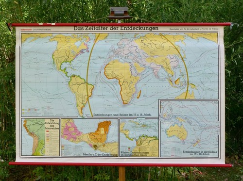 Vintage school wall map - vintage,