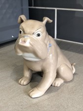 Poceval Bulldog. Made In Spain. 5 inch Tall. (ear repair)