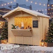 Wooden T&G Timber Garden Bar