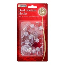 12 PCE LARGE CLEAR SUCTION CUP