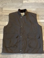 Midtex Countrywear Waxed Cotton Gilet Brown Men’s XXL Made in England Jacket