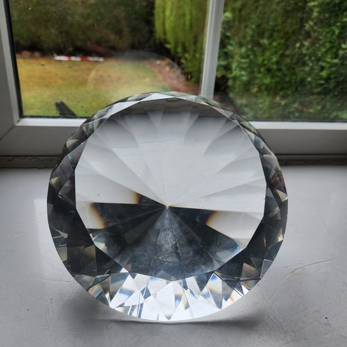 Large cut glass multi faceted