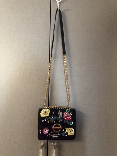 Topshop black velvet floral - topshop,