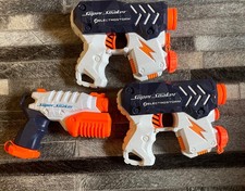 x3 NERF Super Soaker Motorized Electrostorm & Manual Soaker Water Pistols VGC