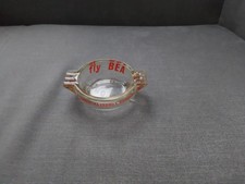 GLASS ASHTRAY FLY BEA BRITISH