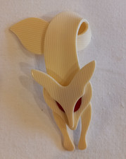 Lea Stein Renaud Fox Brooch