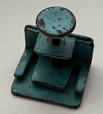 Vintage distressed blue small single hole punch