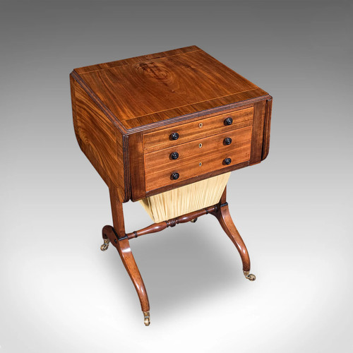 Antique drop leaf ladies work - leaf,