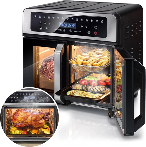Double door air fryer digital - air,