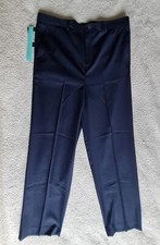 Boys Flipback Blue Generous Fit Suit Trousers Age 14 Years Brand New With Label