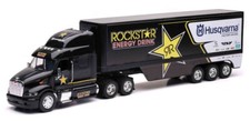 NEWRAY - PETERBILT 6x4 with trailer 3 Axles ROCKSTAR Husqvarna - 1/32 - NEW10963