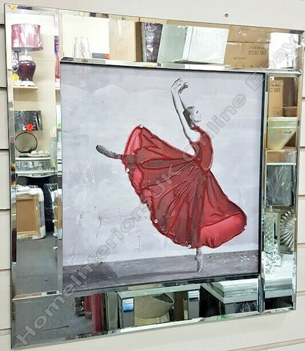 Red dress dancing ballerina