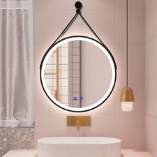 LED Bathroom Mirror with Black