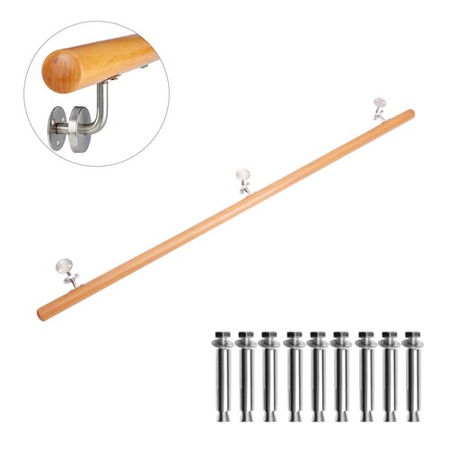 Beech wooden stair handrail - beech,