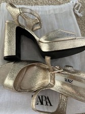 Zara PLATFORM HEELED LEATHER