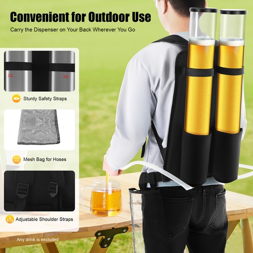 Acrylic backpack dispenser - 6l,