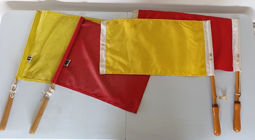 Pair vintage football - of,
