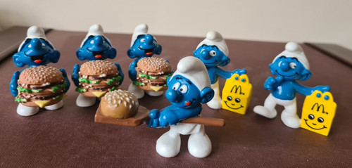 Mcdonalds smurfs happy meal - happy,