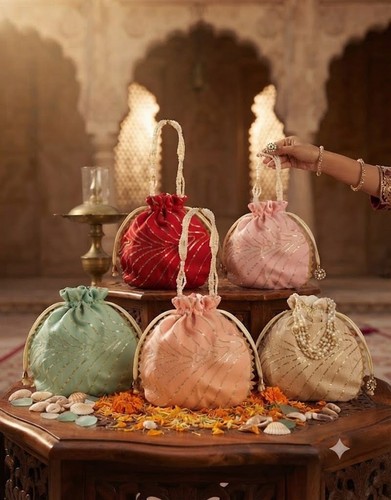 Handcrafted ethnic potli bags - handcrafted,