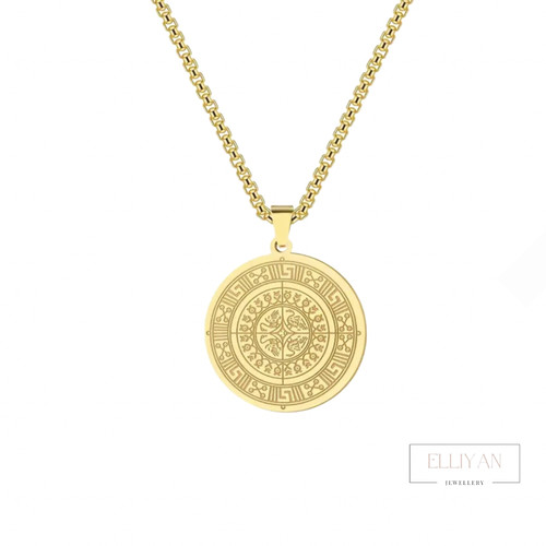 Ancient medallion gold - medallion,
