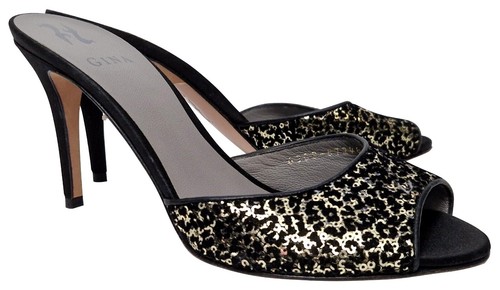 Gina womens black gold - gold, soft