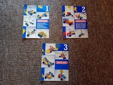 Meccano Instruction Booklets x3 Builds Cars Bikes Cranes Etc 90s Used Condition 