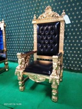 Gold and Red Large Throne