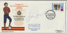 JOHN CHARLES - SIGNED - LEEDS / WALES - 1972 ENVELOPE
