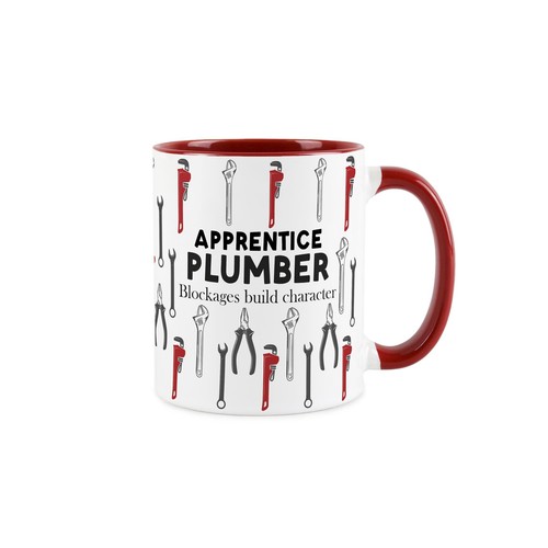 Apprentice plumber mug - mug,
