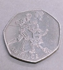  2011 50p Fencing Olympic Coin