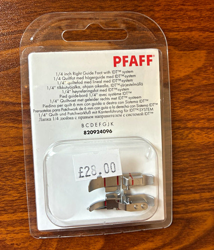 Pfaff inch right guide - pfaff, 1/4