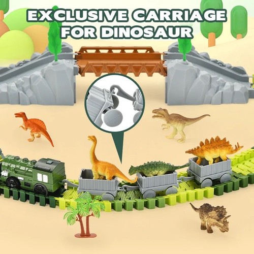 Dinosaur track car - dinosaur,