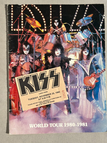 Kiss signed 1980 - signed, aussie/nz