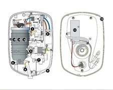 Triton T100XR shower parts and accessories