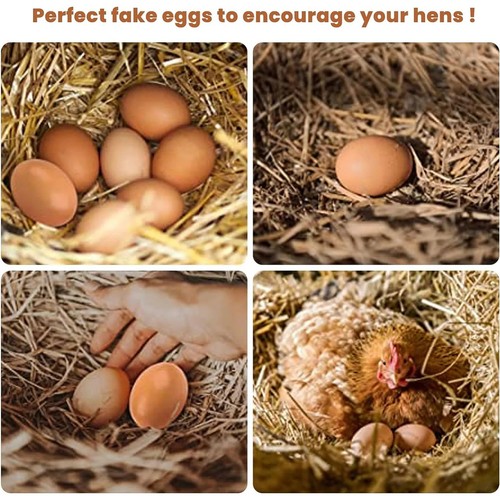 6pcs fake plastic eggs - 6pcs, dummy