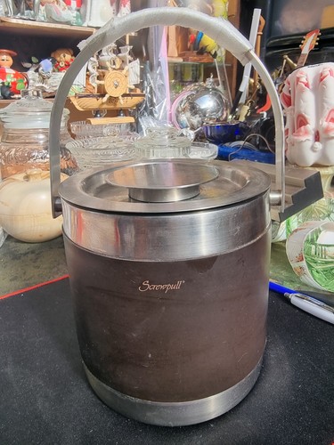 Stainless steel ice bucket - ice, by