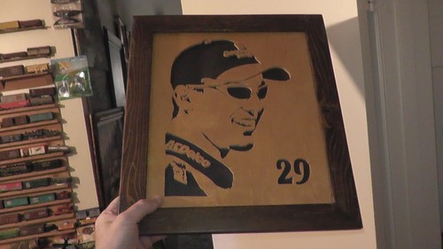 Scroll saw portrait kevin - portrait,