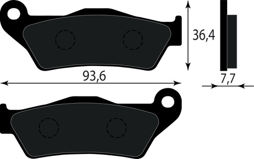 Front brake pad - , wr
