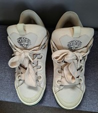 Mens Ed Hardy Hardflip Lo Skullfire Off white trainers Sneakers Shoes size 8 