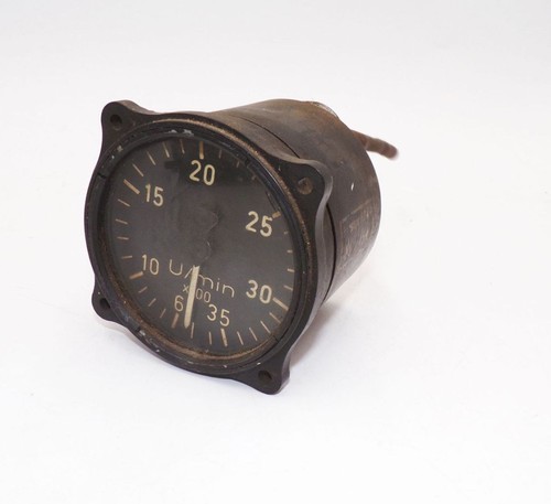Vintage luftwaffe tachometer - luftwaffe,