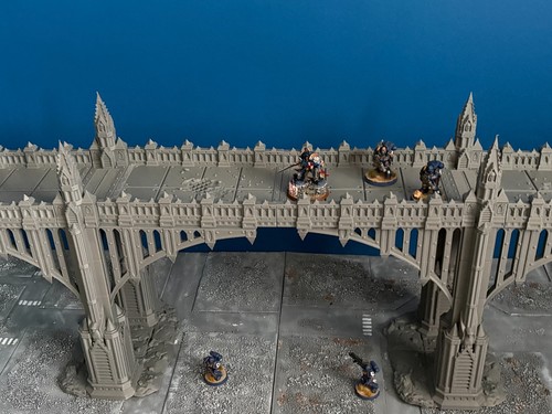 Grimdark tall gothic bridge - grimdark,