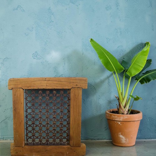 Vintage wooden iron metal - iron,