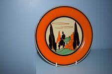 A very rare Clarice Cliff 7" Plate "Orange Alpine" pattern 1930