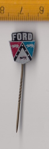 Vintage ford shield logo pin - ford,